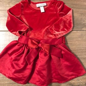 Red Holiday Dress w/Bow